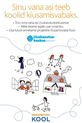 Uuskasutuskeskus toetab Kiusamisvaba Kooli taas 20 000 euroga