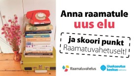 Raamatuvahetus ja Uuskasutuskeskus kutsuvad raamatuid uuele ringile andma