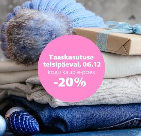 Meil on jälle taaskasutuse teisipäev! Kõik ostud -20% e-poes 06.12
