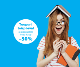 Tuupuri teisipäeval kõik -50%