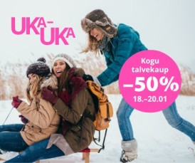 Jaanuari sooduspakkumised: kogu talvekaup -50% 18.-20.01